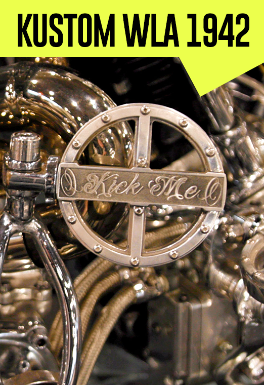 Harley WLA 42 préparé comme une horloge suisse par T4 Motor-Cycles by Stéphane Grand